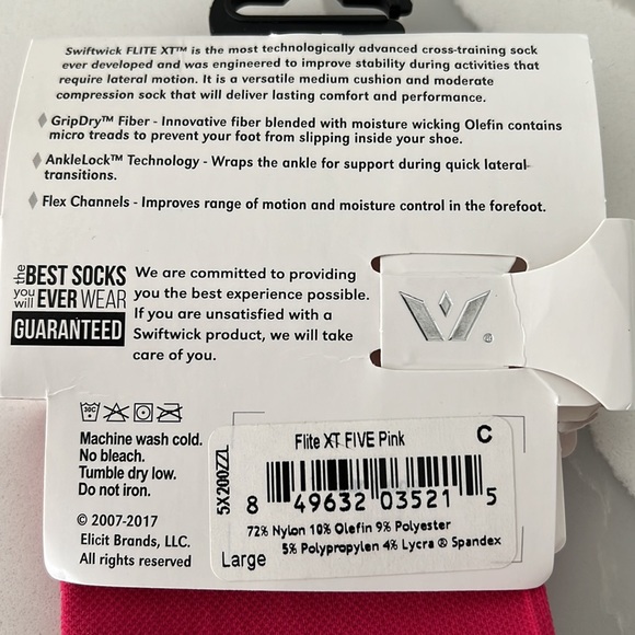 New Swiftwick compression sock size L - Picture 3 of 5